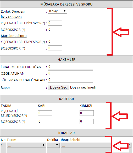 gözlemci raporu güncellemesi